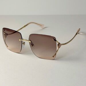 Bvlgari 6190-B-D 278/3B Sunglasses Gold and Brown Sunglasses New Authentic